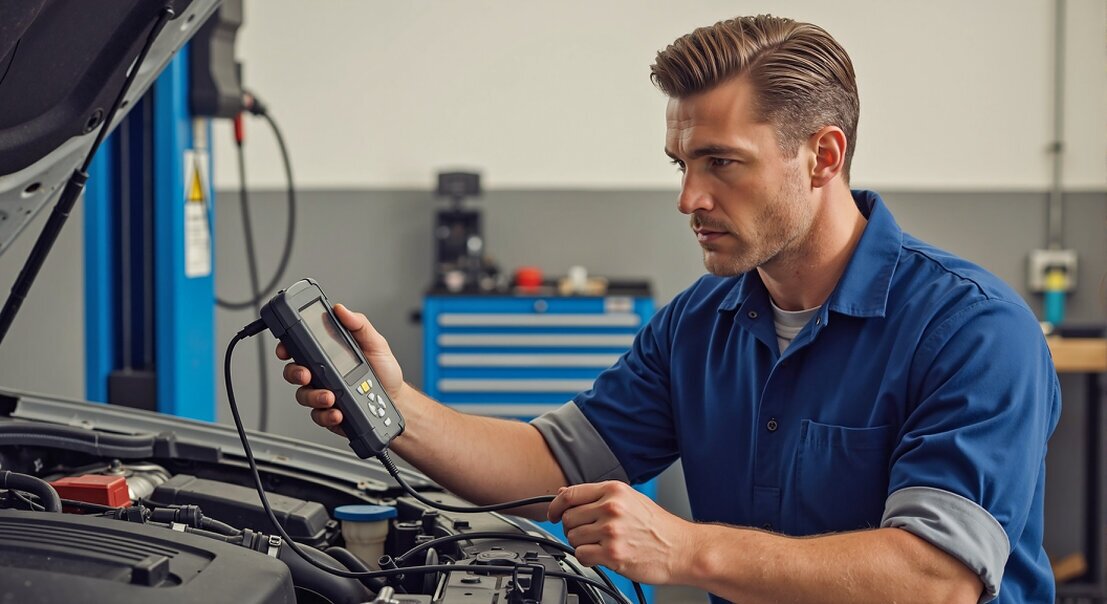 Aktoren-Test am Motorraum