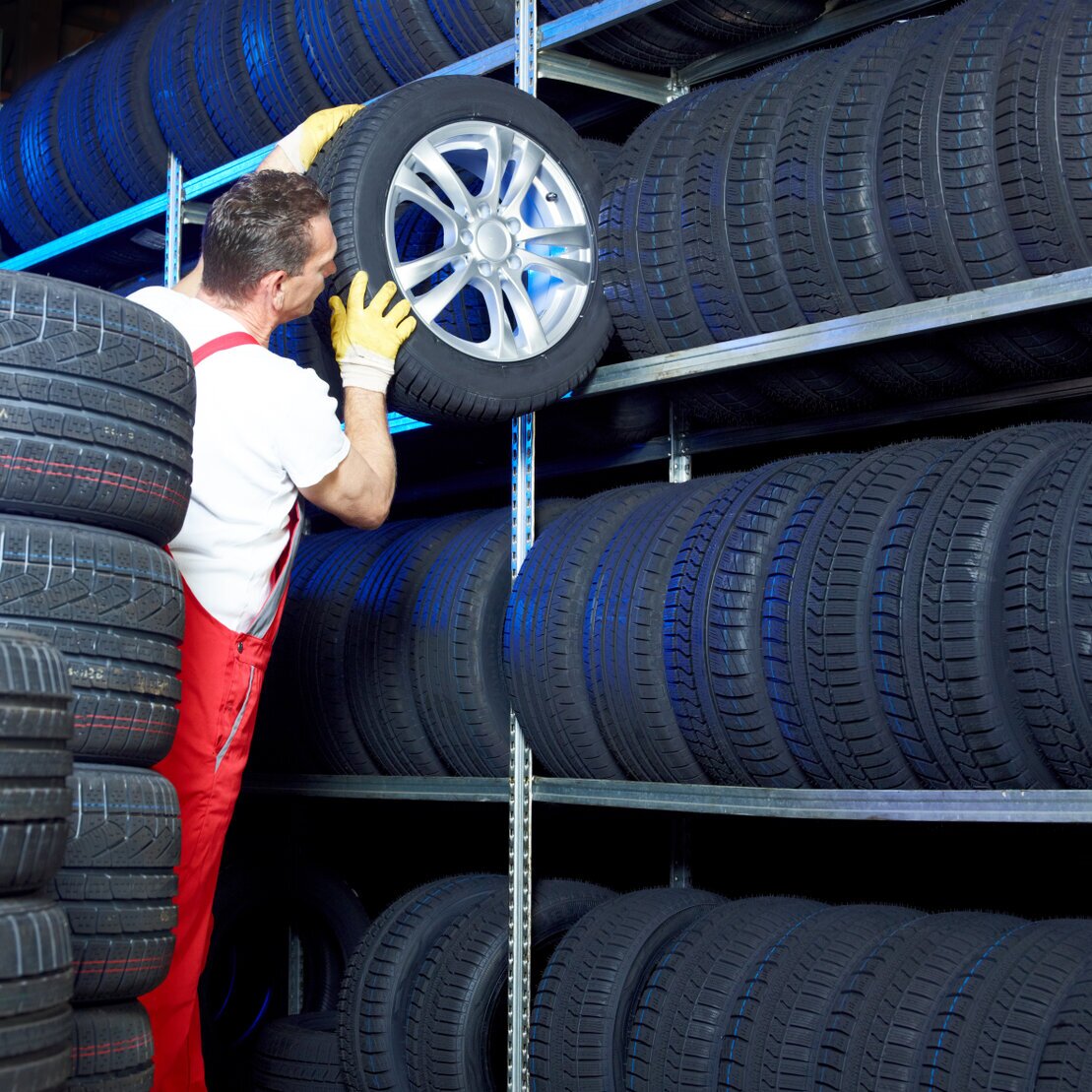 Reifenregale zur Einlagerung